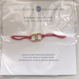 Tory Burch Foundation Cord Bracelet (Ambition - Red)